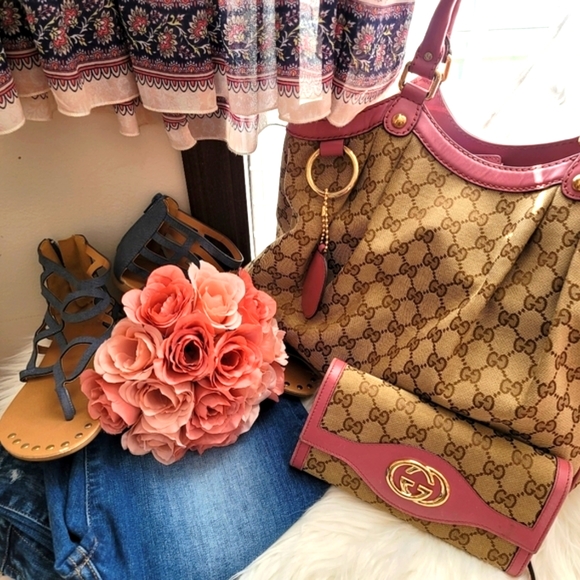 Gucci Monogram Canvas Leather Sukey Tote - Picture 6 of 15